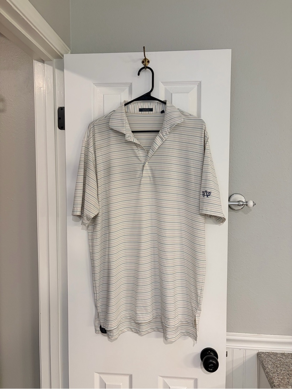 Turtleson Golf Polo Men’s L Multi Stripe Performance Country Club Shirt